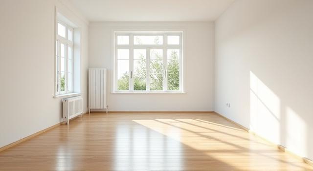 Immaculate, move-in ready home interior after post-renovation cleaning